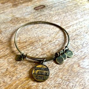 Alex & Ani “Because I Am A Girl” Feminist Bracelet